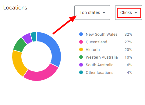 How to filter different results based on location