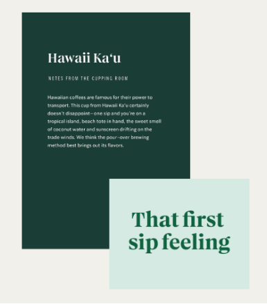 That first sip feeling